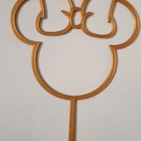 cake Topper minnie dorato 