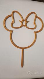 cake Topper minnie dorato 