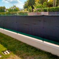 Rete metallica+rete ombreggiante doppia+7 pali zin