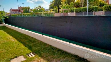 Rete metallica+rete ombreggiante doppia+7 pali zin