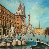 Mario Carletti olio su tela