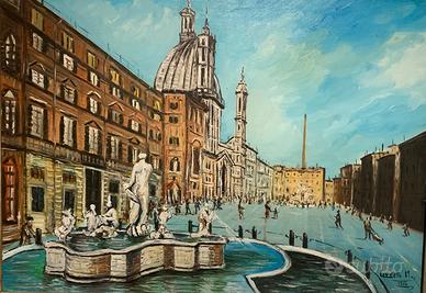 Mario Carletti olio su tela