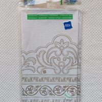 Tovaglia Rettangolare Carta&Plastica (Bianco/Oro)