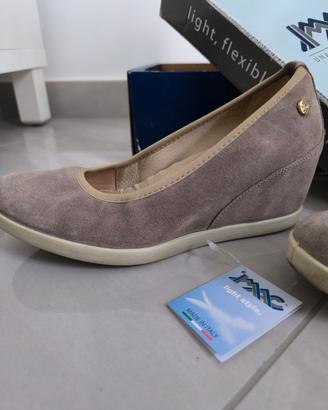 Décolleté ballerina  scamosciato beige num.37-38