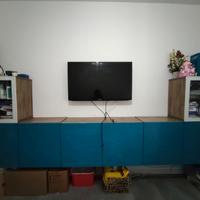 Parete soggiorno con trattabile