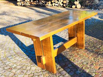 Tavolo in legno massello anni '60