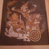 quadri vintage anni 60   su seta thailandese 