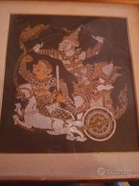 quadri vintage anni 60   su seta thailandese 
