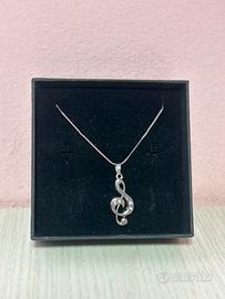 Collana con chiave di violino