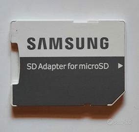 adattatore Samsung schede SD microSD con custodia 