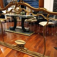 specchiera antica color oro 