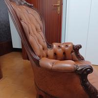 Poltrona in pelle 