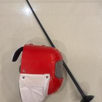 Maschera e  fioretto da allenamento