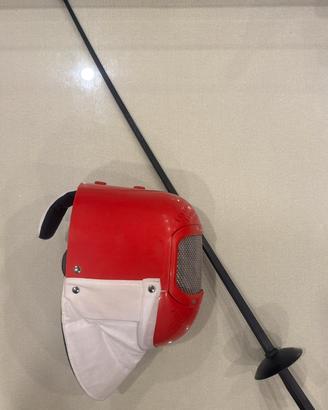 Maschera e  fioretto da allenamento
