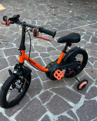 Bici bambino B'TWIN 500 Robot 14" con rotelle