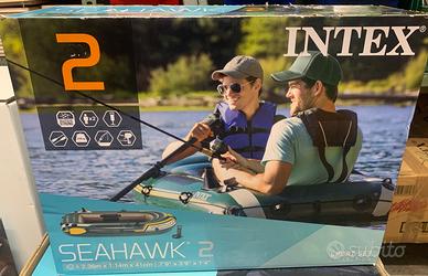 Canotto INTEX Seahawk 2 completo nuovo mai usato