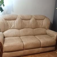 divano-letto in pelle 