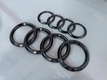 Set loghi audi neri
