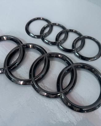 Set loghi audi neri