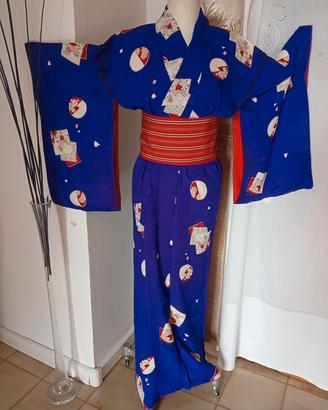 kimono giapponese antico in seta 