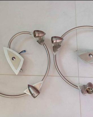 Coppia lampadari a spirale