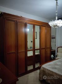 Camera da letto in noce massello completa