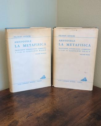 Aristotele, La Metafisica, G. Reale, 2 volumi 1968