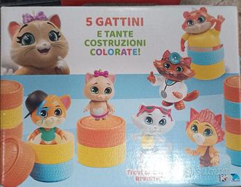 Set 5 Gattini e Costruzioni Colorate Trevi Rainbow