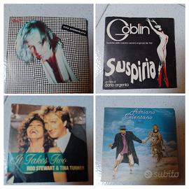 vinili e audio cassette 