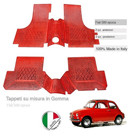 Tappetini Fiat 500 epoca colorati