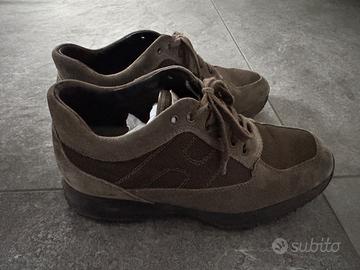 hogan interactiva verdi scamosciate