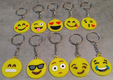 Portachiavi Emoji-Emoticon (10 pezzi)