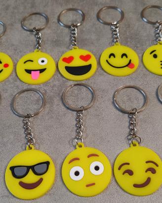 Portachiavi Emoji-Emoticon (10 pezzi)