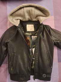 Giubbotto finta pelle bambino 5-6 anni