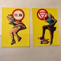 Lotto 6 cartoline pin up Disney