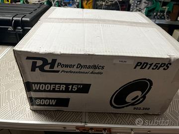 WOOFER Power Dynamics PD15PS - NUOVO !!