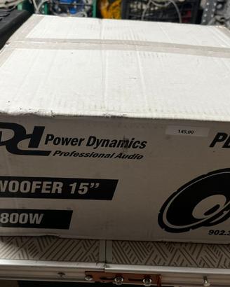 WOOFER Power Dynamics PD15PS - NUOVO !!