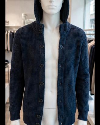 cardigan blu marca rifke taglia l 