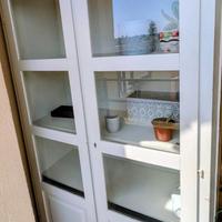 Vetrina Shabby chic in Legno Bianco