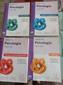 alpha test psicologia, 4 volumi  