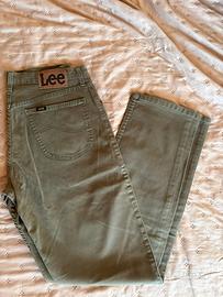 Jeans Lee slim fit verde fango uomo taglia 48