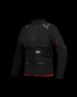 Giacca moto Ixon M-SKEID uomo nero Rosso