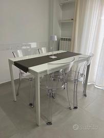 4 sedie trasparenti ikea