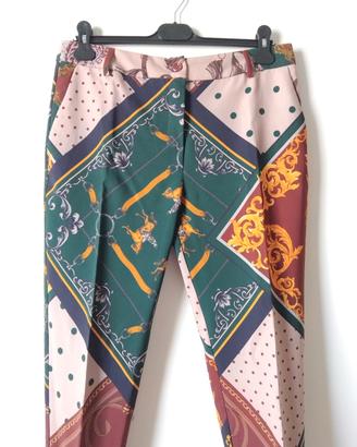 Pantaloni chino superstretch stampati CafèNoir 