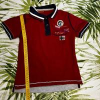 Polo Napapijri bambino 8 anni 130 bordeaux