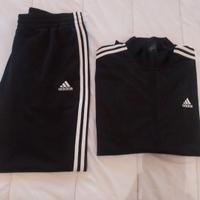 Tuta adidas nera completa