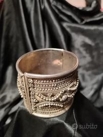 bracciale schiava argento indiano