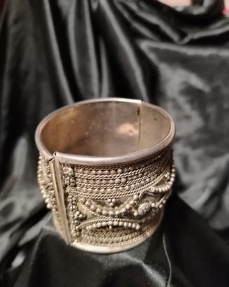 bracciale schiava argento indiano