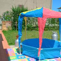 Piscina per Bambini Steel Pro con Parasole