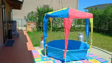 Piscina per Bambini Steel Pro con Parasole